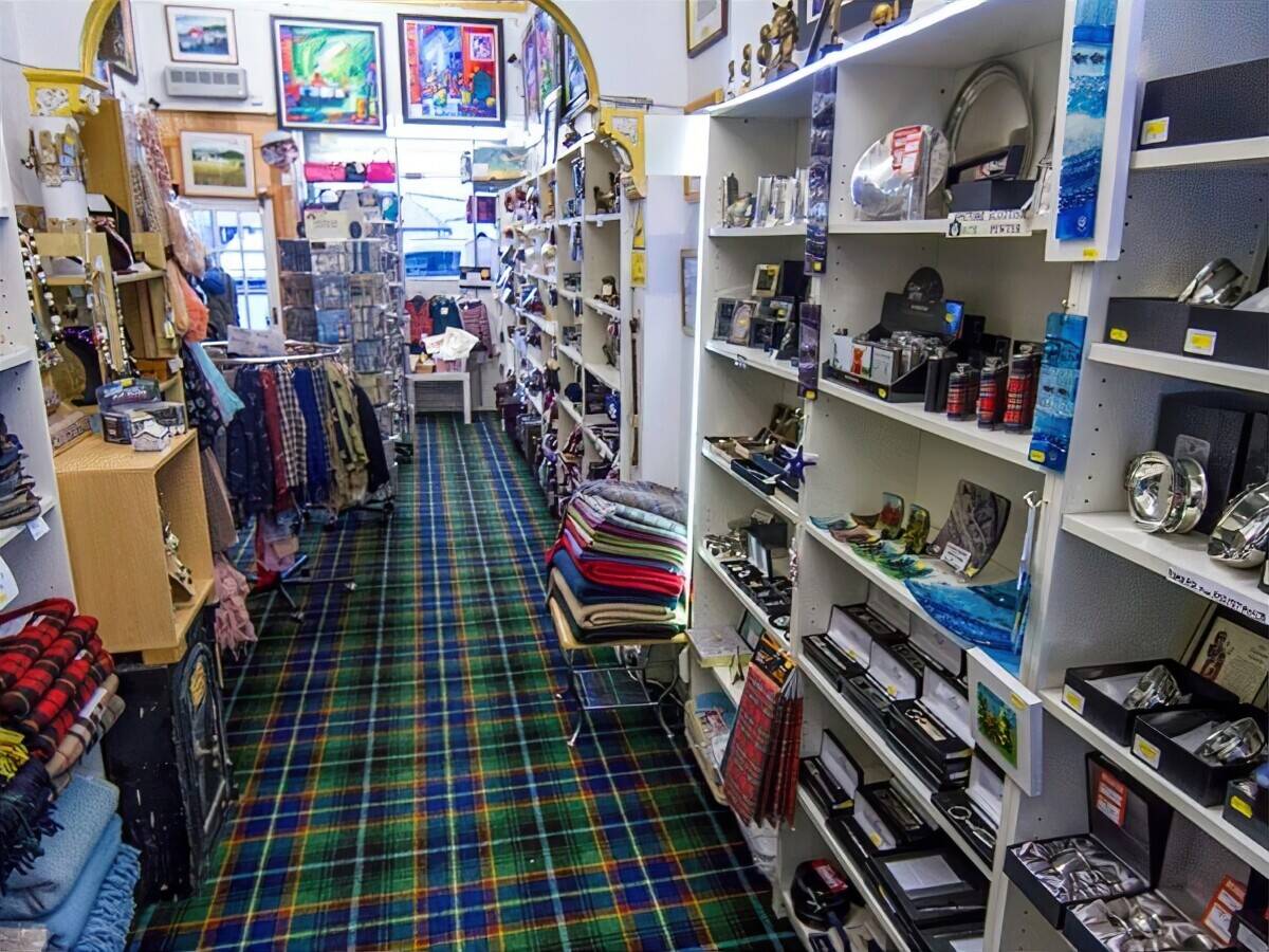 Retail aisle showing stock layout inside the shop